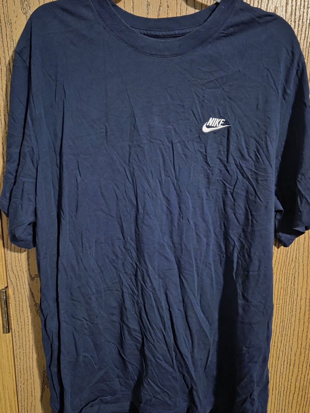 Nike Navy Blue Short Sleeve Pocket-Style Swoosh Tee